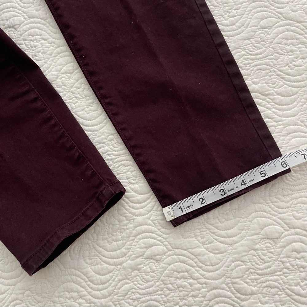 Simply Vera Vera Wang Jeans Skinny Stretch Denim Size 14 Eggplant - Picture 14 of 14